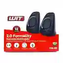 Parlante Bocina Multimedia De Mesa Para Pc- Portatil Wit Pm-89 Triangulo Negro Bafle Auxiliar