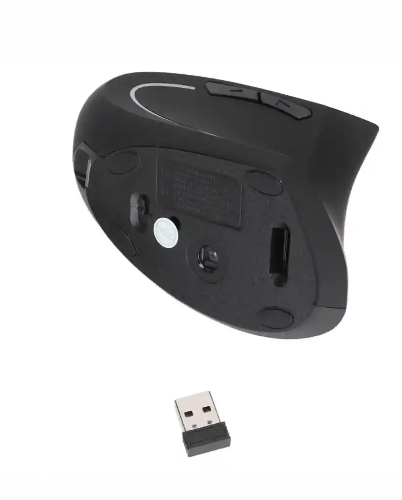 Mouse Ergonomico Vertical Inalambrico Iluminado Color Negro