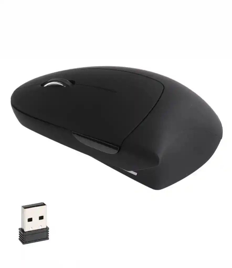 Mouse Ergonomico Vertical Inalambrico Iluminado Color Negro
