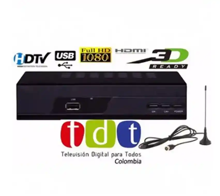 Decodificador Tdt Receptor Tv Digital T2 Antena