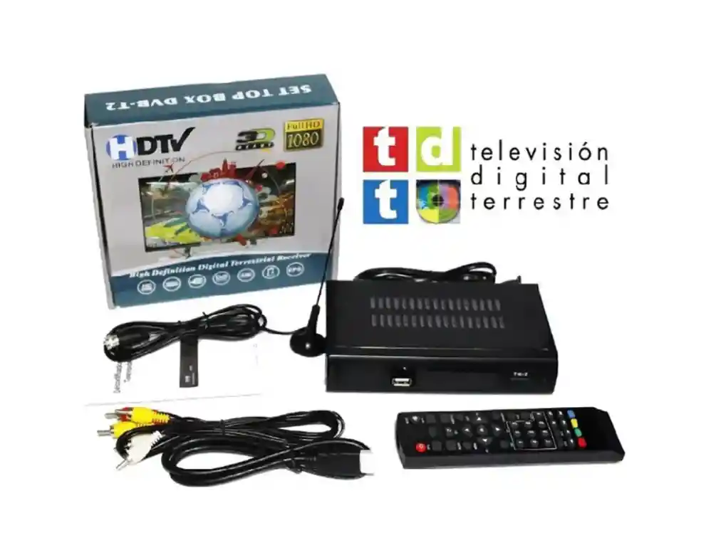 Decodificador Tdt Receptor Tv Digital T2 Antena