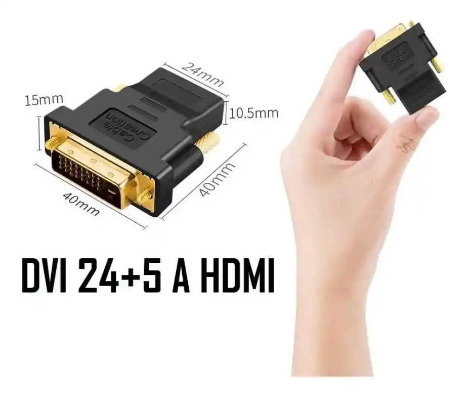 Adaptador Dvi Macho A Hdmi- Dvi 24+5