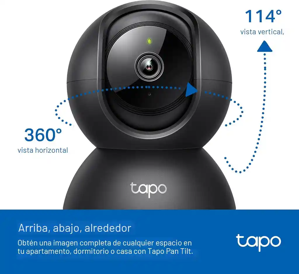 Camara Seguridad Wifi Deteccion Movimiento Vision Nocturna Tapo
