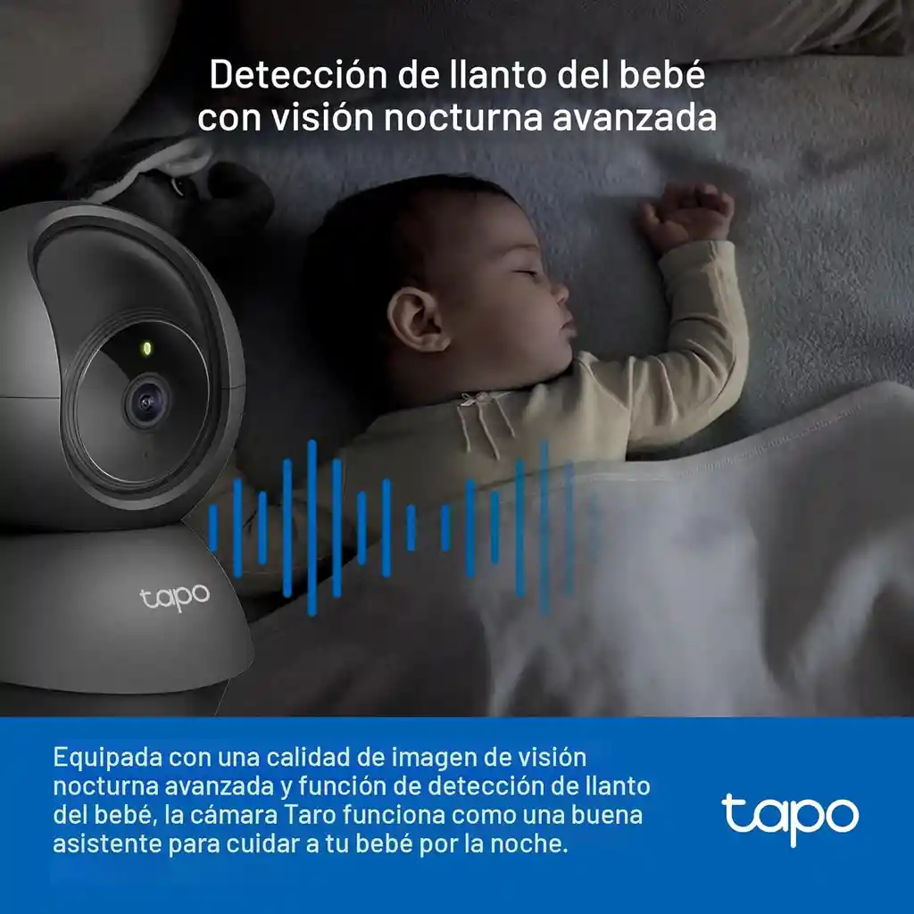 Camara Seguridad Wifi Deteccion Movimiento Vision Nocturna Tapo