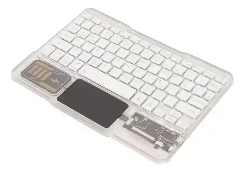 Teclado Transparente Con Bluetooth Recargable