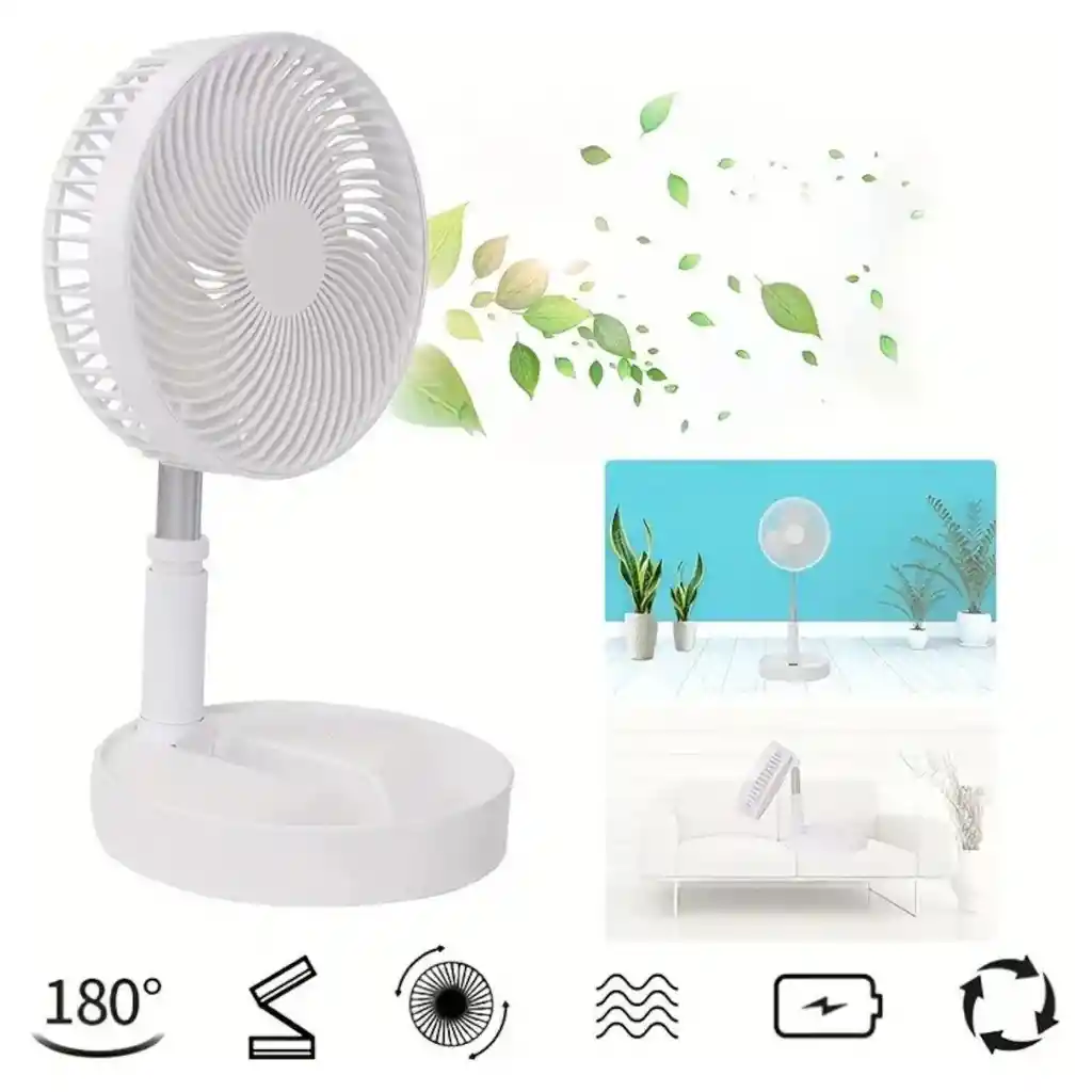 Ventilador Plegable Silencioso Con Altura Ajustable