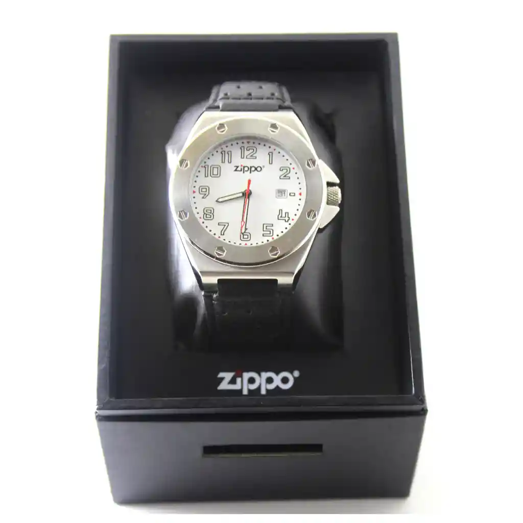 Reloj Zippo Deportivo Pulso En Cuero