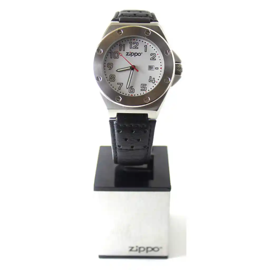 Reloj Zippo Deportivo Pulso En Cuero
