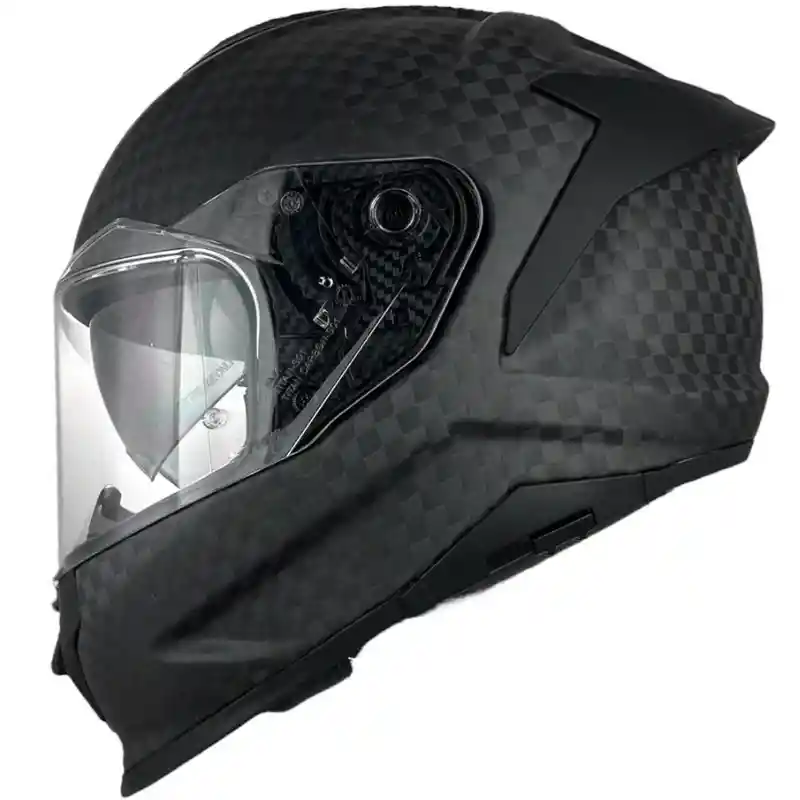 Casco Fibra Carbono Smk Certificado Titan Ece Dot Agv Icon Disponible Talla Xl