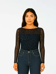 Body Para Mujer Mesh - The Zulu Azul Noche Sm