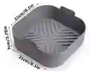 Molde Protector Freidora Air Fryer Cuadrado Reutilizable 20cm