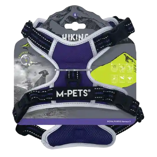 M-pets Arnés De Hiking Morado Real Para Perro - L