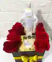 Caja Fina Con Rosas ,chocolates ,y Virjen