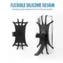 Soporte Telefono Porta Celular Gps Moto Ciclismo Siliconado