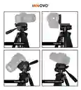 Trípode Profesional F580 Tripod Innovo 170cm Doble Nivel Para Cámara Y Celular Con Giro 360°
