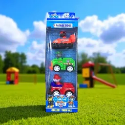 Kit Paw Patrol X 3 Carros Con Perritos