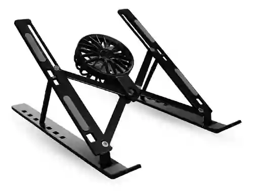 Soporte Para Laptop Notebooks Pc Portátil Con Ventilador Altura Ajustable Portátil Y Ergonómico