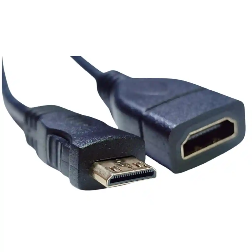 Adaptador Cable Mini Hdmi A Hdmi Hembra - Conecta Tu Cámara/dispositivo A Tv