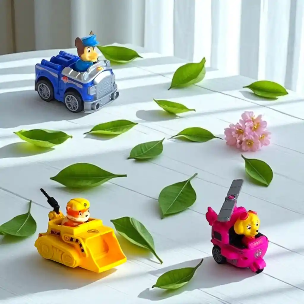 Kit Paw Patrol X 3 Carros Con Perritos Skye, Chase Y Rubble
