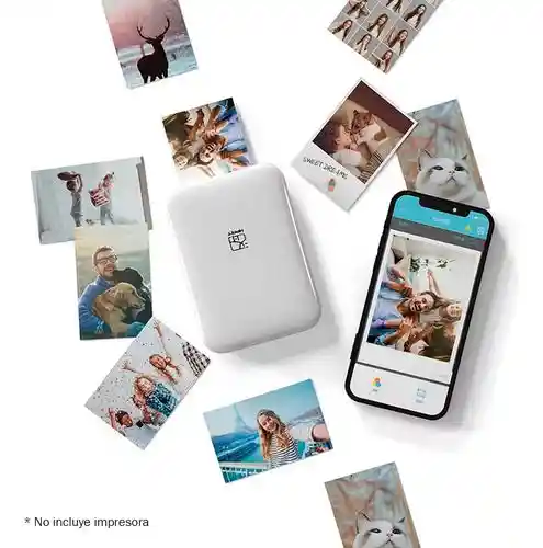 Papel Fotográfico Adhesivo Para Impresora Portátil X20 Hojas Zinkpaper