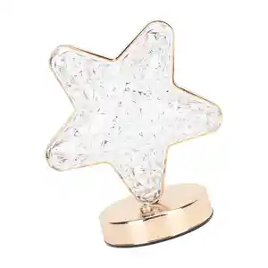 Lámpara Led De Mesa Diseño Estrella Táctil Recargable