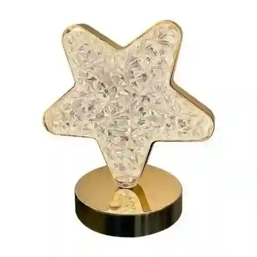 Lámpara Led De Mesa Diseño Estrella Táctil Recargable