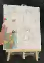 Lienzo Con Caballete 25*30 Cm Mas Pintura Y Pincel