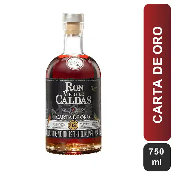 Ron Viejo De Caldas Ron Carta De Oro 8 Años