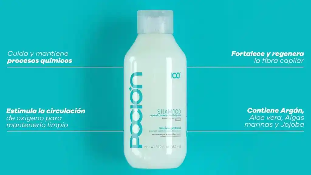 Poción Shampoo Acondicionador Revitalizante X 450 Ml – Limpieza Profunda