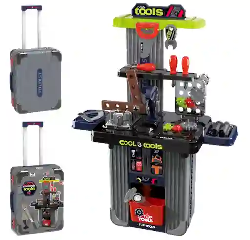 Kit Maleta Herramienta 3/1 Juguete Didáctico Niños Rol Construccion