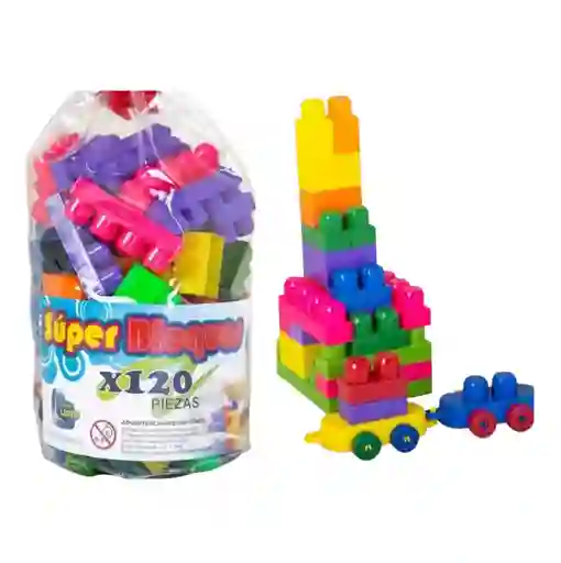 Juego Didactico Armatodo X120 Fichas Grande Plastica Multicolor