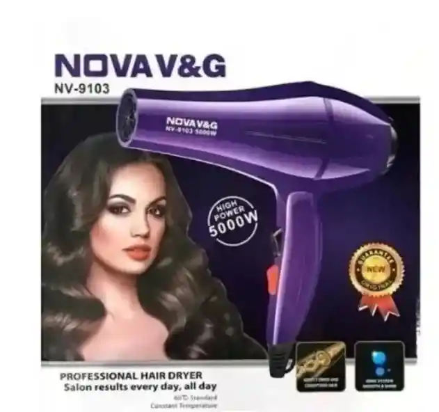 Secador De Pelo Nova Caliente Frió 5000w Cabello Profesional