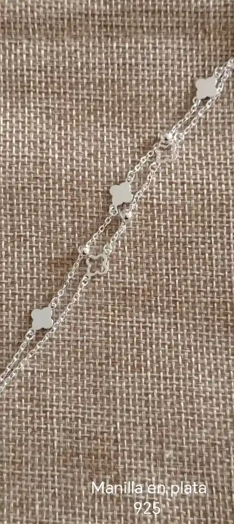 Pulsera Plata 925 2 Cadenas