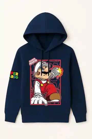 Hoodie Niño Mario Bros – Sudadera Infantil Mario Bros