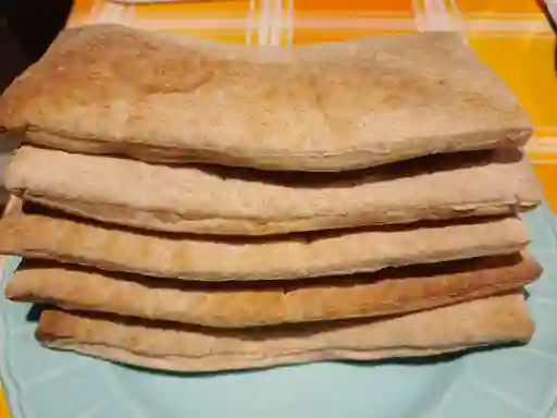 Pan Pita Rectangular Integral, Sin Gluten, 20cm X 10cm, 5 Unidades.