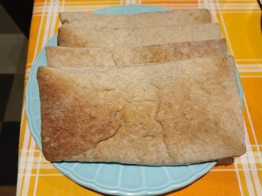 Pan Pita Rectangular Integral, Sin Gluten, 20cm X 10cm, 5 Unidades.