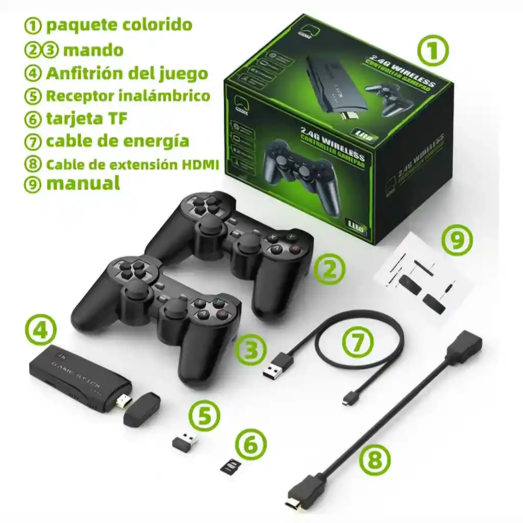 Consola Videojuegos Gamer Stick Lite 4k