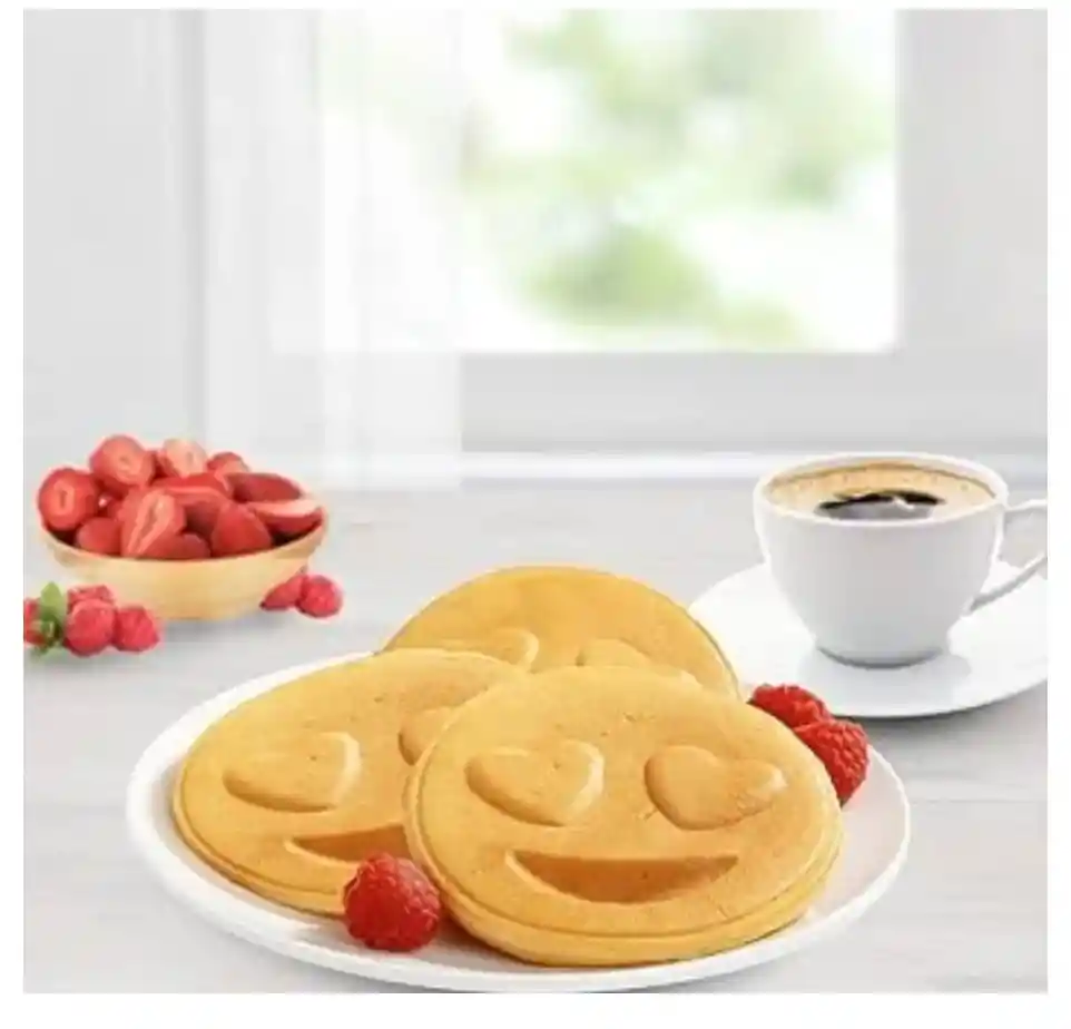 Mini Waflera De Emojis Caritas Felices 8 Wafles