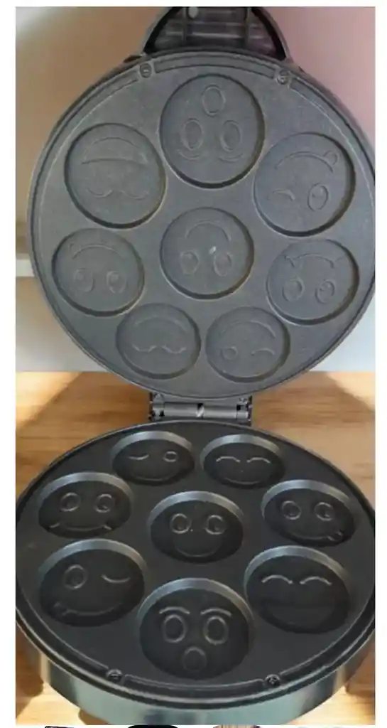 Mini Waflera De Emojis Caritas Felices 8 Wafles