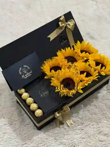 Estuche De Lujo De Girasoles