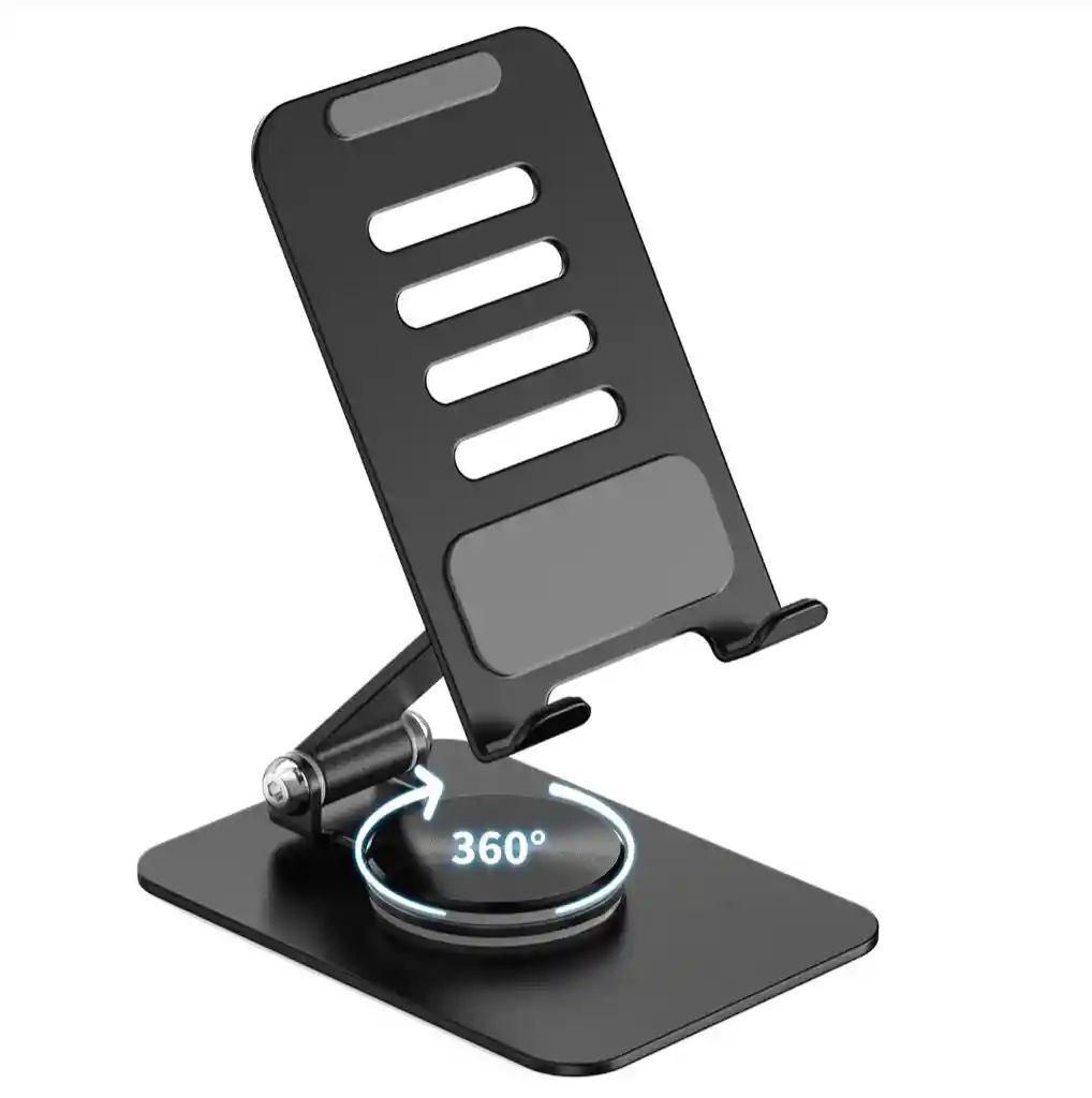 Soporte Celular Y Tablet Giro 360 En Acero