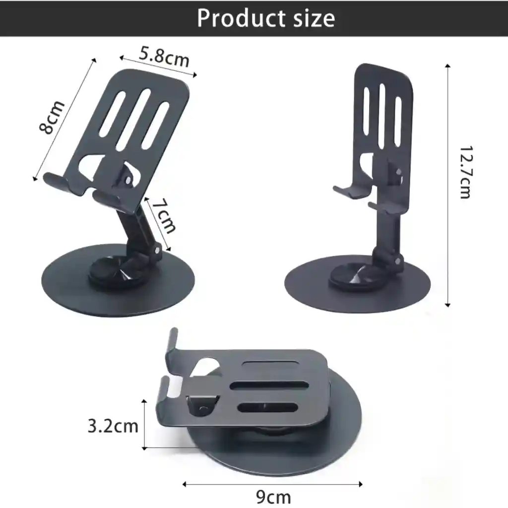 Holder Soporte Para Celular Giro 360 En Acero