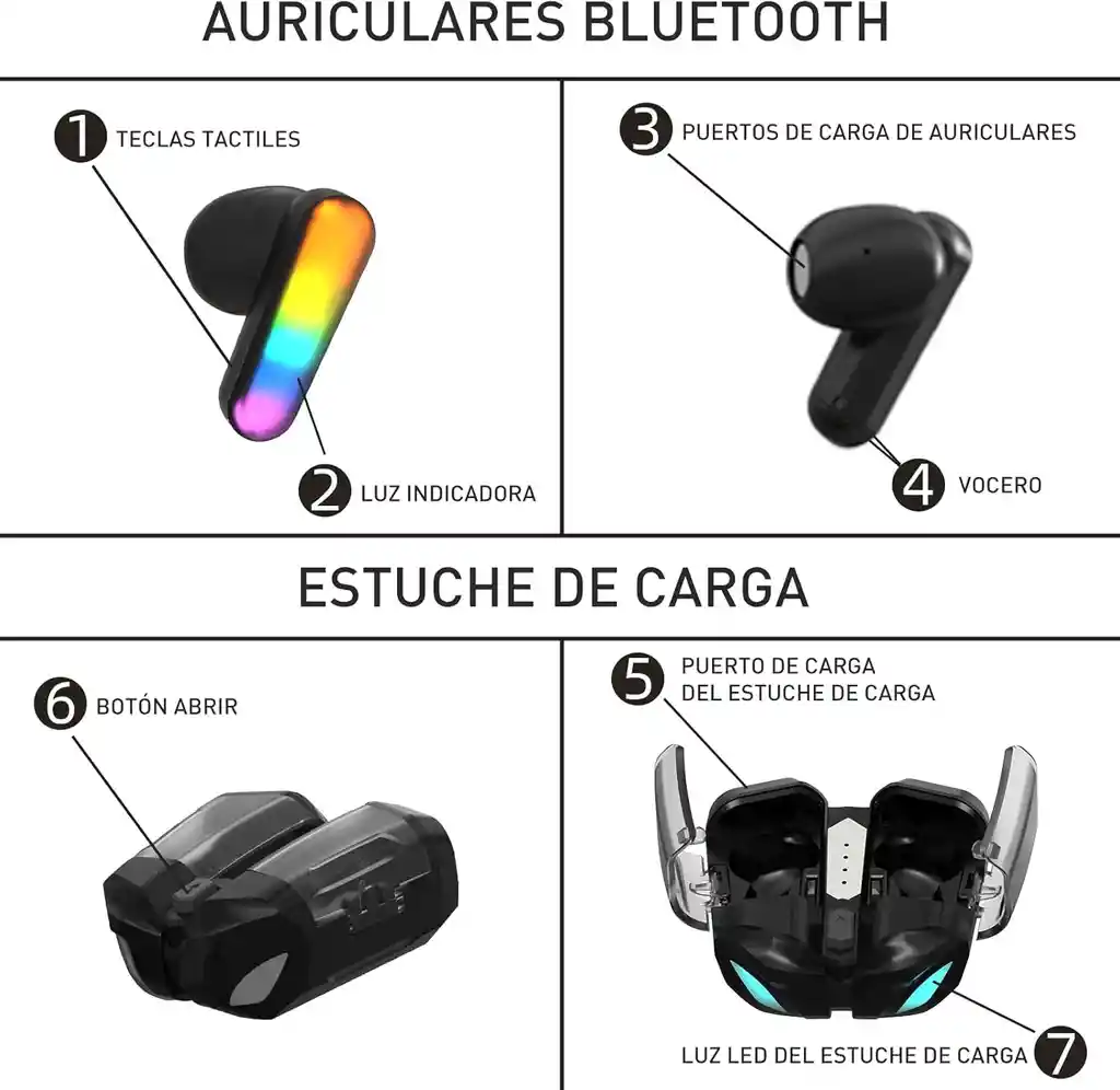 Audifonos Inalambricos Jkmx Gamer Jk3