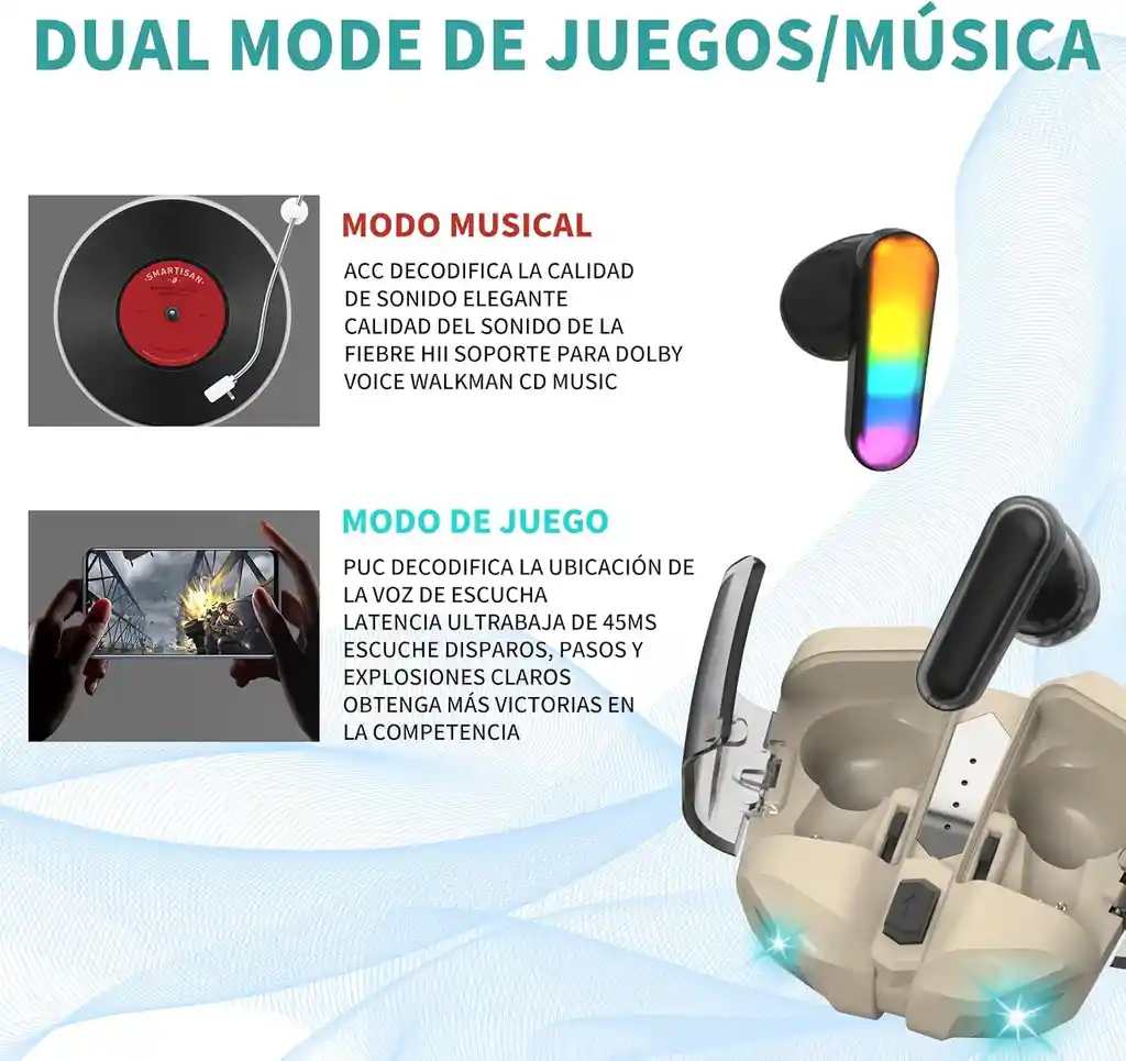 Audifonos Inalambricos Jkmx Gamer Jk3