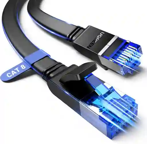 Cable Ugreen Cat8 Plano Suave 6m Rj45 Alta Velocidad