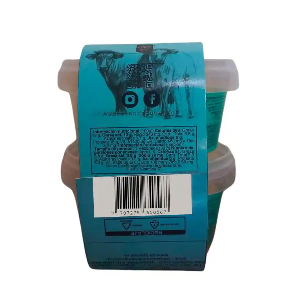 Campo Real Queso Siete Cueros 2 Unidades / 400 G