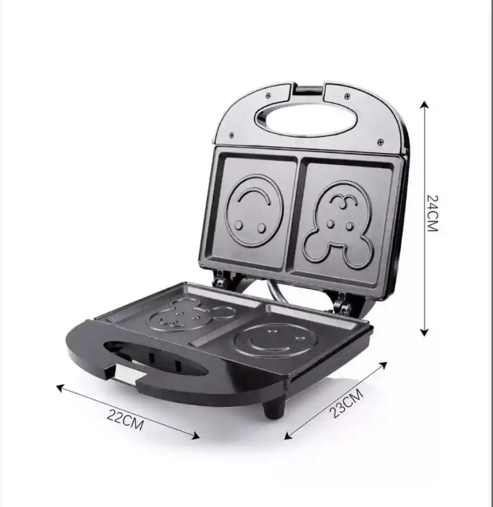 Sándwiches Tostadora Eléctrica Diseño Caritas