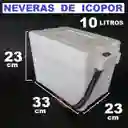 Nevera De Icopor 10 Litros Medidas 23cmx33cmx23cm