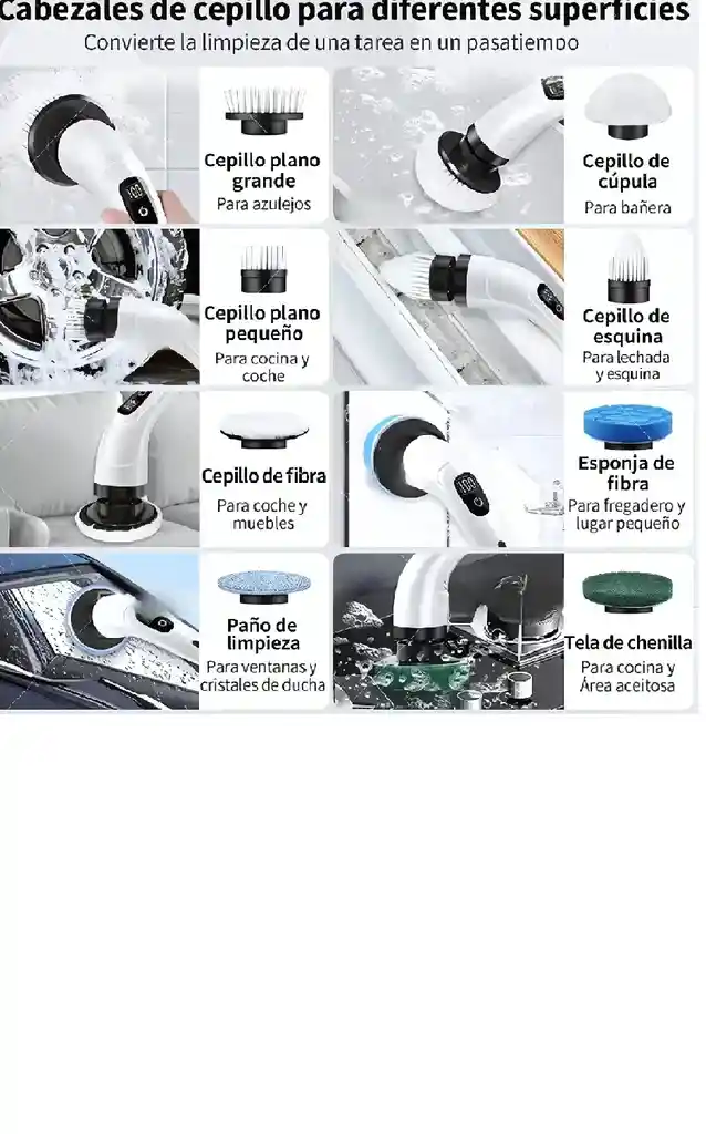 Cepillo Limpieza Eléctrico 7en1