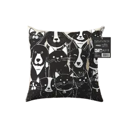 M-pets Cojín Petjoy Blanco Y Negro - 36 X 36